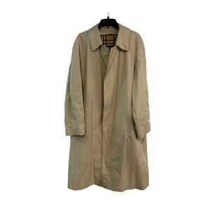 Vintage Burberrys Beige Trench Coat Made in England Men's Size 50 Regular